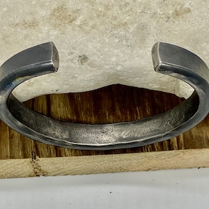 Große flache Titan, Herren Armband, Manschette Armband für Männer, Titan Armreif, Titan Armband, Geschenk für ihn, Herren Titan Armreif