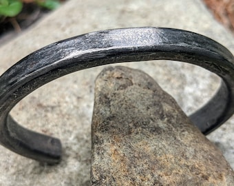 Titanium Cuff Bracelet for Men, Unisex Handmade Minimalist Jewelry