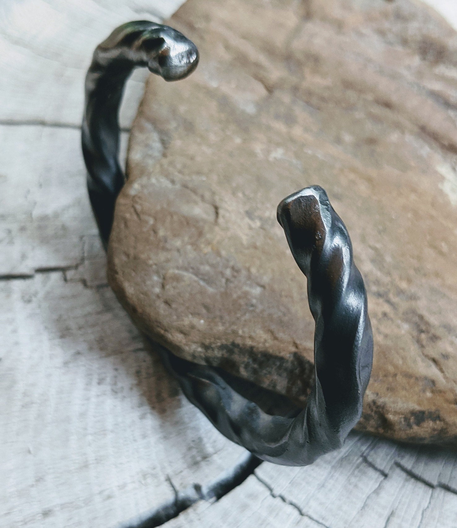 Twist Titanium Cuff Bracelet Men's Bracelet Men's Etsy