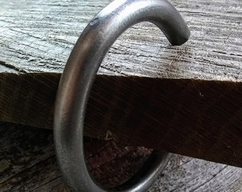 1/2" Men's Bracelet, Men's Cuff Bracelet, Stainless Steel Cuff Bracelet, Minimalist Cuff, Heavy Bracelet, Big Bold Bracelet, Rustic Bracelet