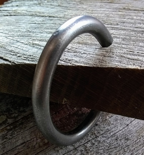 1/2" Men's Bracelet, Men's Cuff Bracelet, Stainless Steel Cuff Bracelet, Minimalist Cuff, Heavy Bracelet, Big Bold Bracelet, Rustic Bracelet