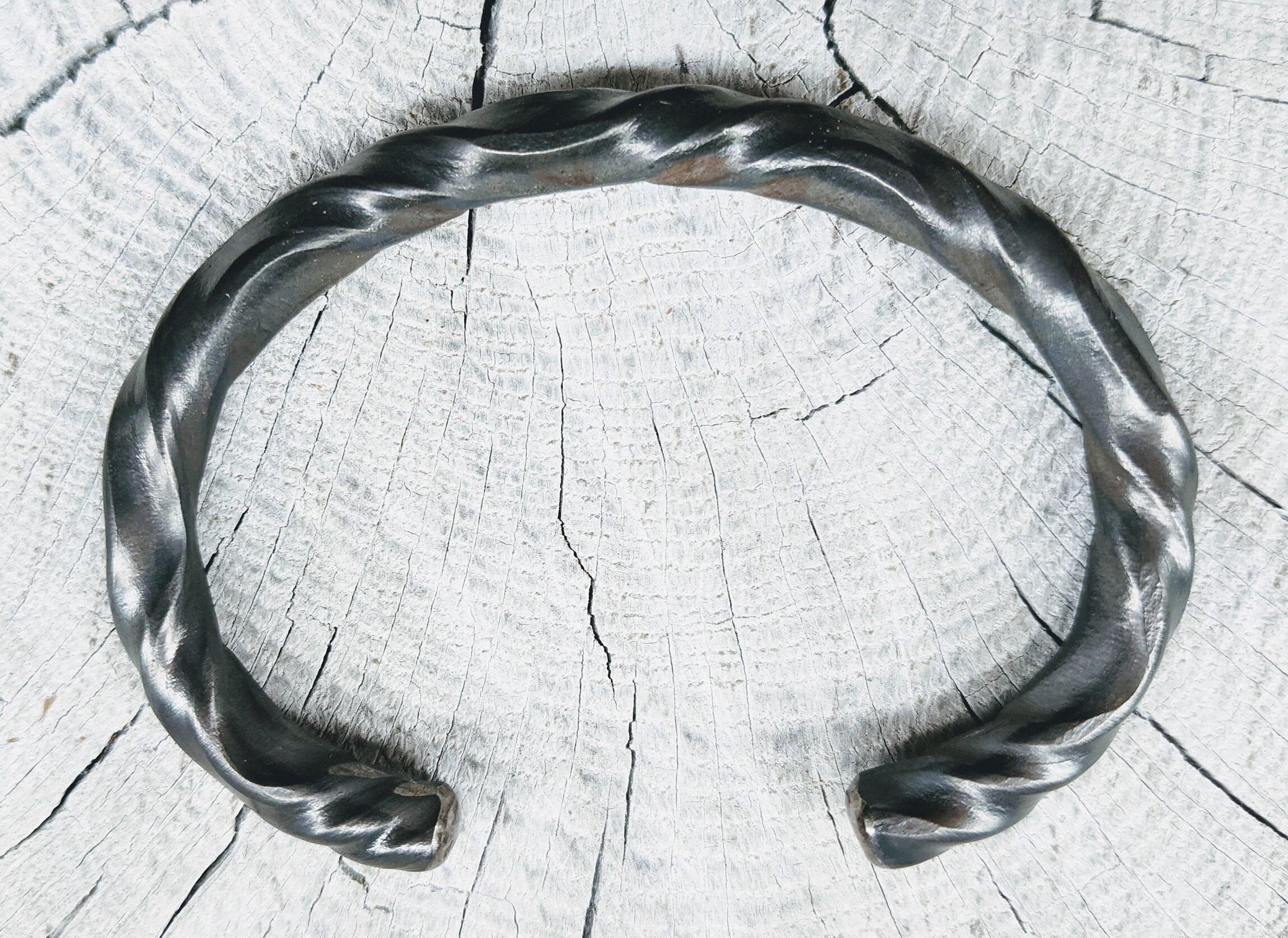 Twist Titanium Cuff Bracelet Men's Bracelet Men's Etsy