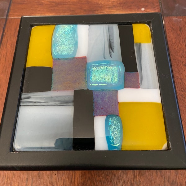 Fused Glass Tiles - Etsy
