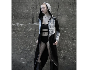 Shallow Cardigan (futuristic fashion-street high fashion-cyberpunk-dystopian-unique women clothing-dark fashion-post apocalyptic)