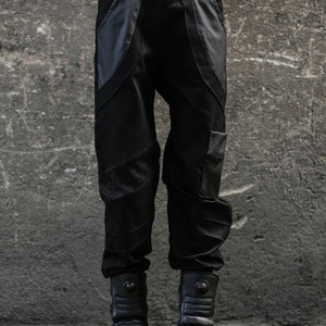 Combat Pants women cargo pants-black pants-avantgarde-street high fashion-women street wear-unique women clothing-cyberpunk-dystopian image 4