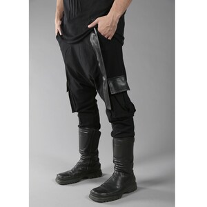 Collector Long (men pants-post apocalyptic-apocalyptic clothing-cyberpunk-loose pants-alternative men clothing-street wear-rave outfit)