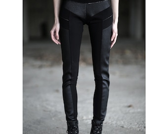 Dope Pants (women pants-tights-vegan leather-unique pants-women clothing-alternative clothing-party wear-festival clothing-futuristic)