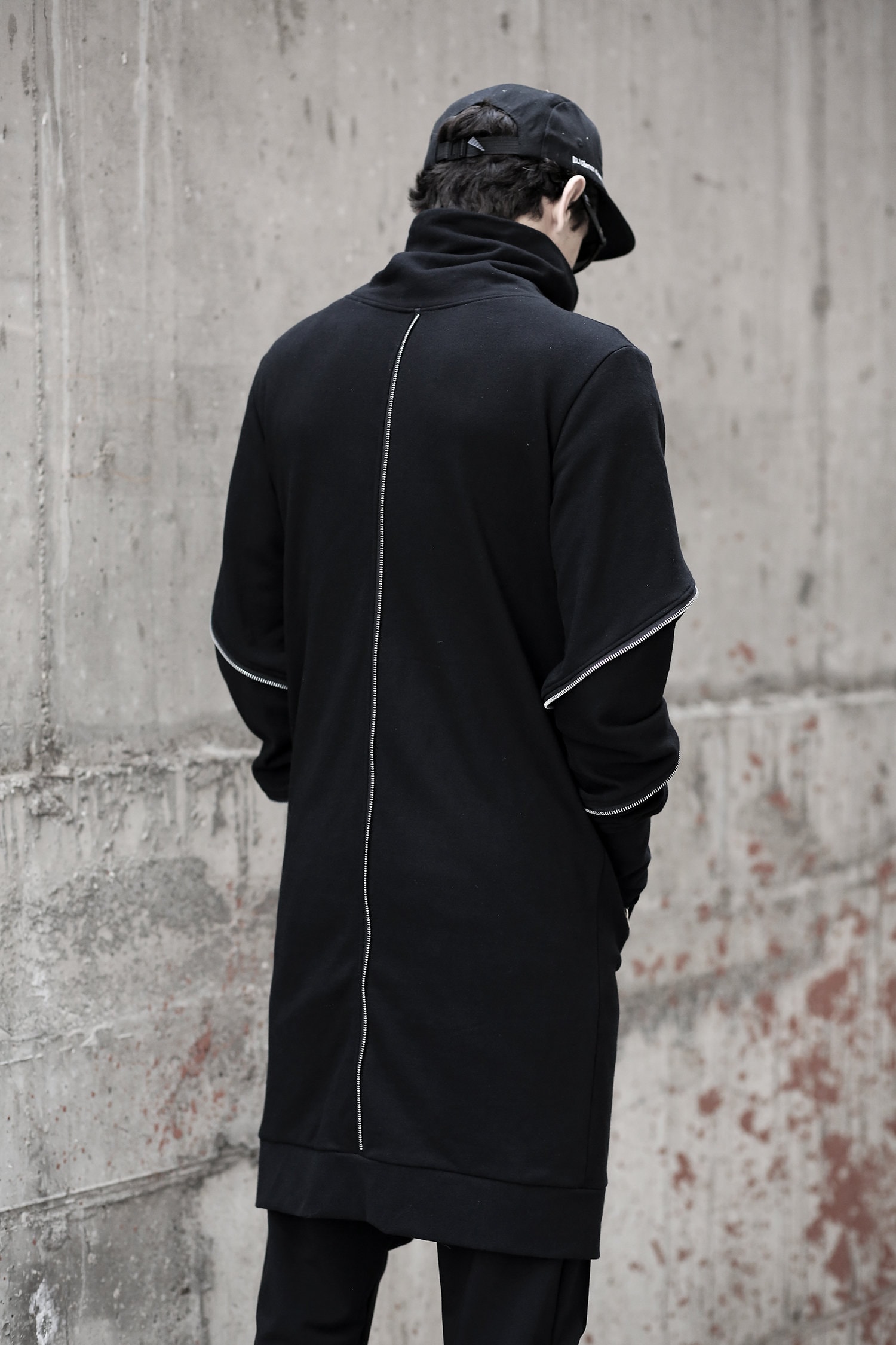 Callan Jacket: Black Long Jacket, Avant Garde Men's Jacket, Futuristic ...
