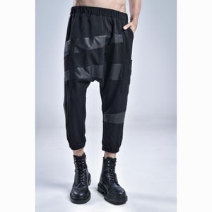 Vesper Pants (black men pants-unique men pants-futuristic-dystopian-men&#39;s wear-street high fashion-avantgarde-black men clothing)