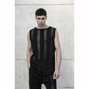 Vetune Tank (men top-avantgarde fashion-street high fashion-futuristic clothing-cyberpunk-street wear-dystopian-festival clothing-unique)