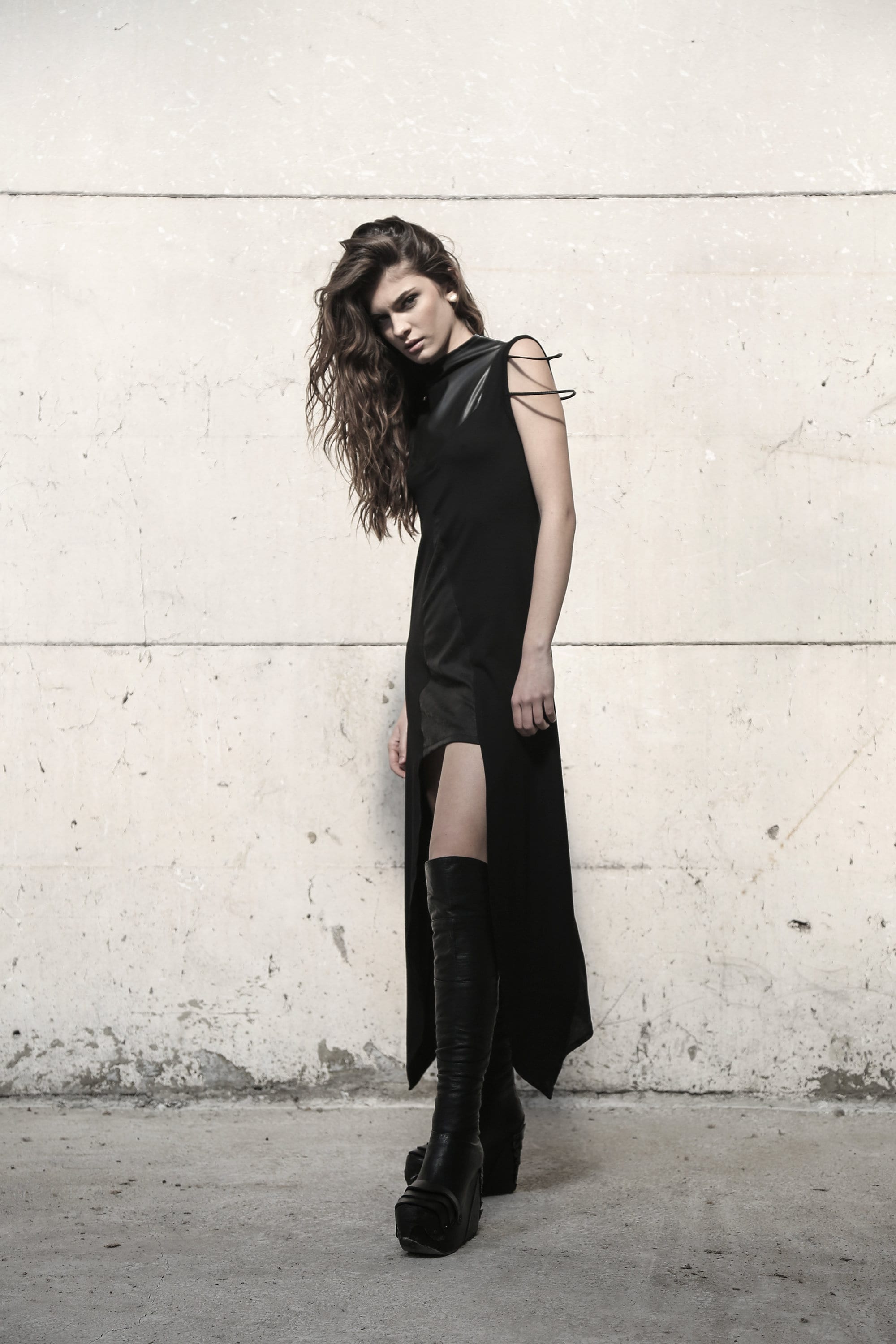 Life Force Dress (unique dress-women Black fashion-party dress-black dress-futuristic dress-festival wear)