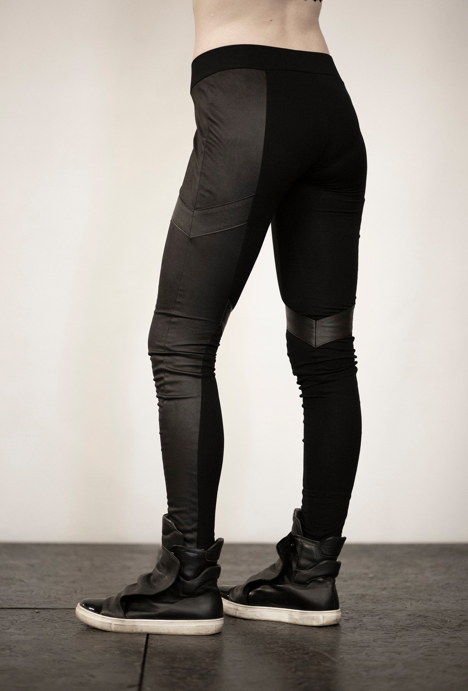 Black Slim Fit Women's Leggings By Being Human Clothing