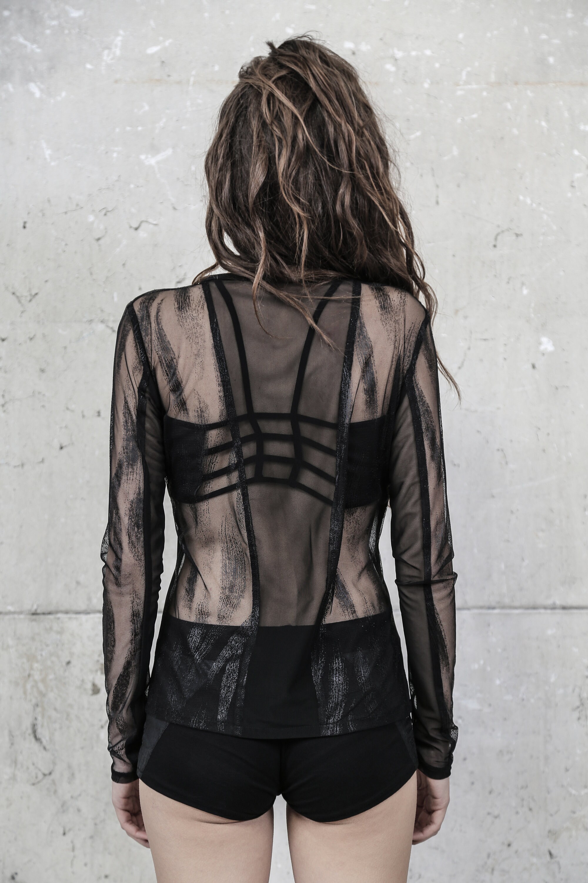 Leviathan Top (transparent Top-mesh Top-futuristic Clothing