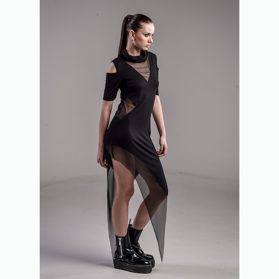 nagonstans unevenness アシンメトリーｄｒｅｓｓ Calista Dress (avantgarde Clothing-asymmetric Dress-unique