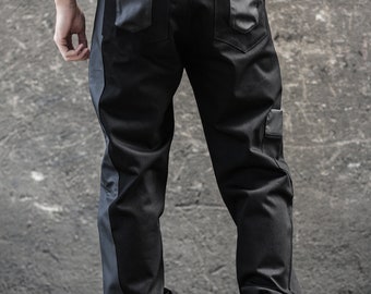 Grim Pants men Black Pants-avantgarde-street High Fashion-men Street  Wear-unique Men Clothing-cyberpunk-dystopian-men Black Fashion -   Finland
