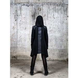 Niea Jacket (avantgarde-futuristic fashion-street high fashion-cyberpunk-dystopian-unique women jacket-dark fashion-post apocalyptic)