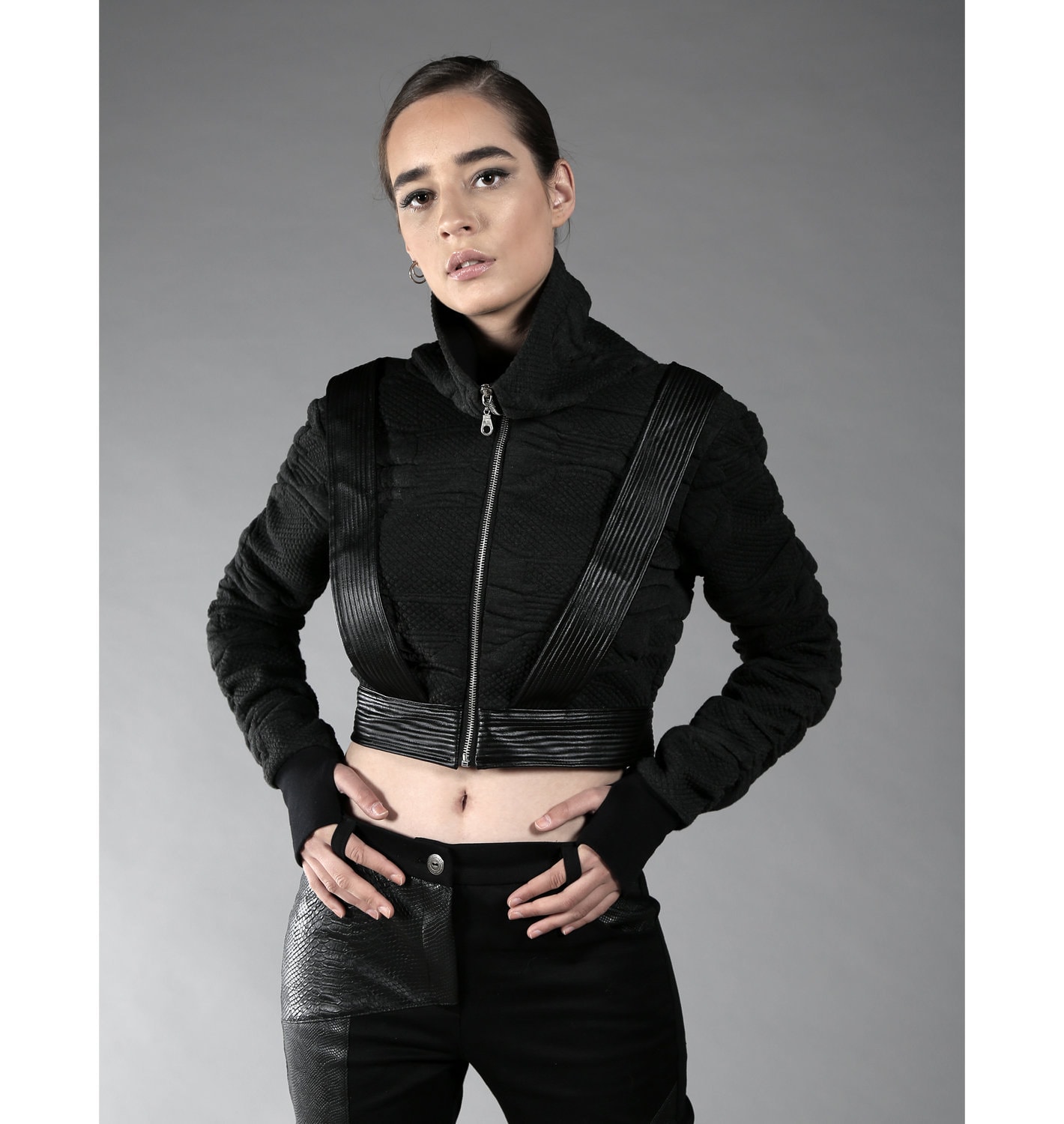 Zone Crop Jacket (futuristic-cyberpunk-apocalyptic