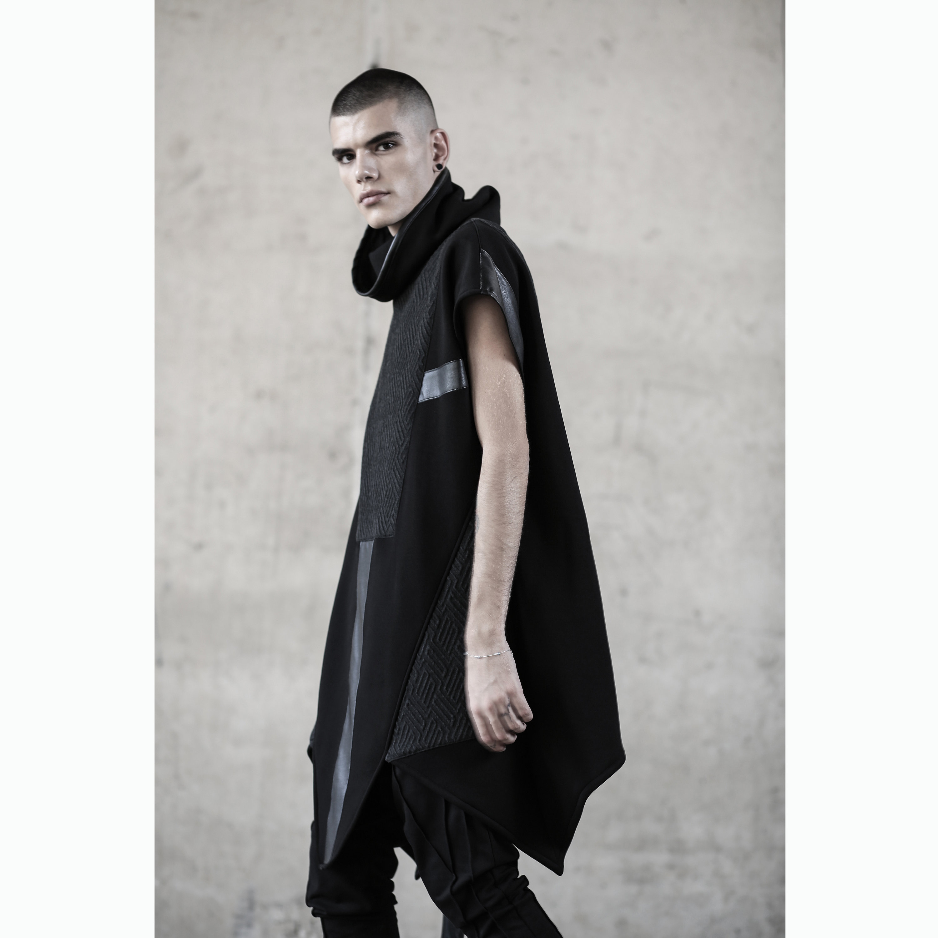 ジャケット・アウター UNDRESSED HANDY OVER PONCHO Line Rain Poncho - Total Eclipse
