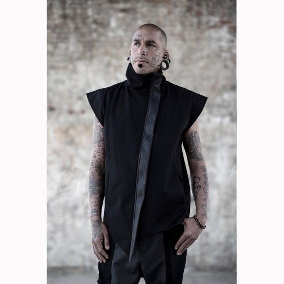 Mens sleeveless denim store jacket australia