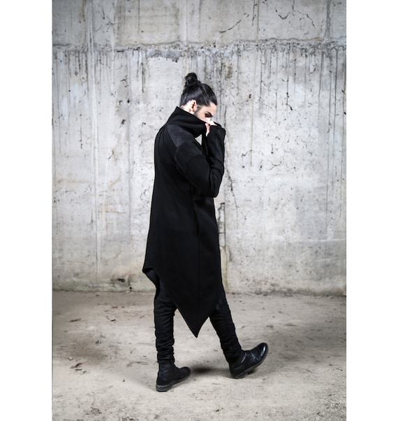 Exobot Jacket avantgarde Fashion long Men Jacket futuristic Fashion dystopian street High Fashion unique Men Jacket black Clothing Etsy UK