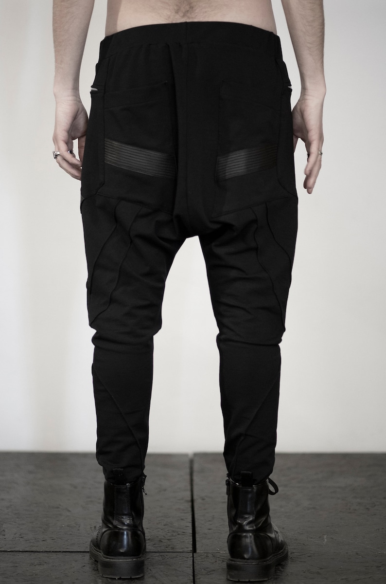 Die Illusion Pants men pants-men clothing-black pants-black clothing-alternative clothing-street fashion-apocalyptic clothing-loose pants