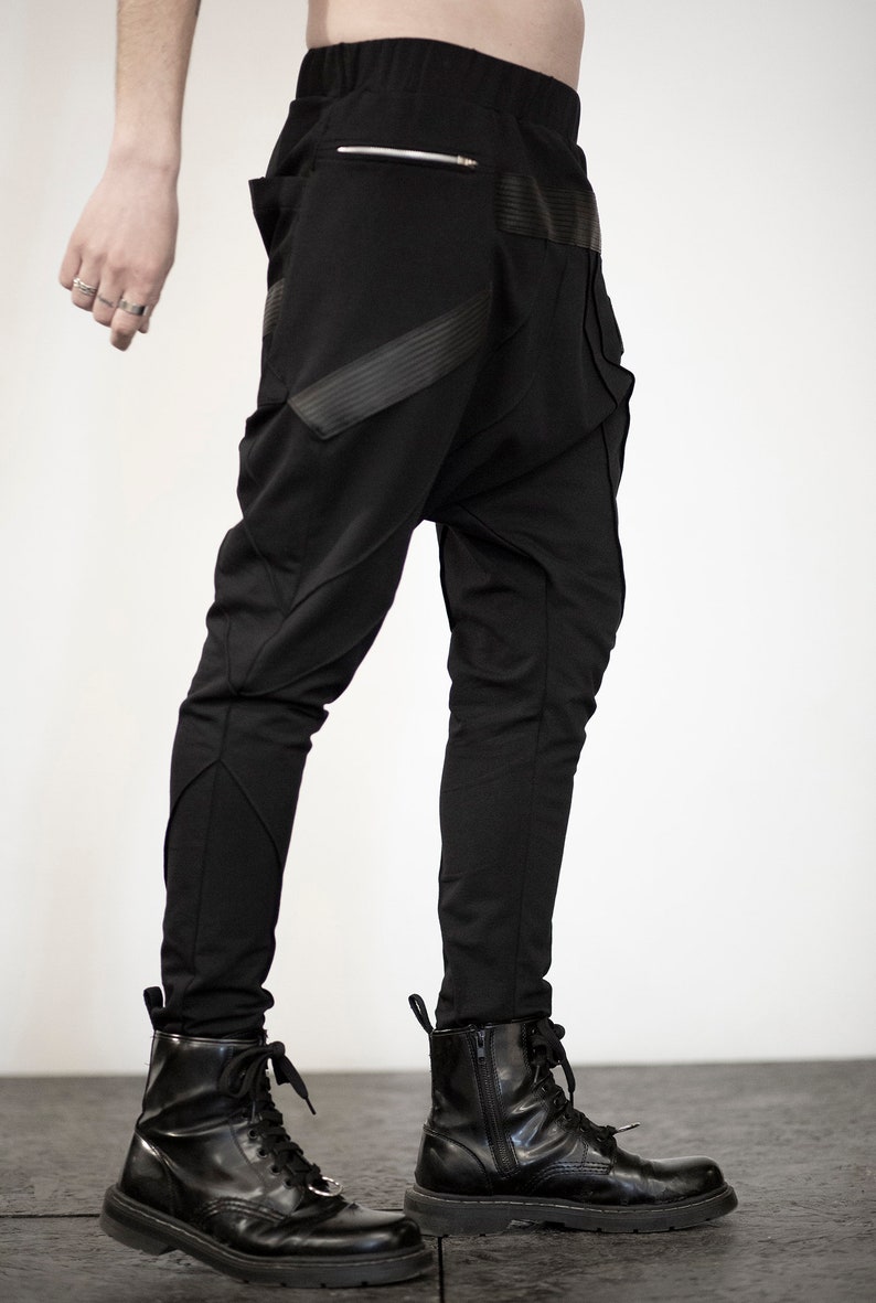 Die Illusion Pants men pants-men clothing-black pants-black clothing-alternative clothing-street fashion-apocalyptic clothing-loose pants