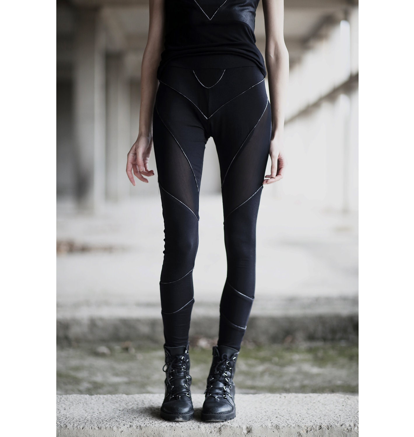 Biker Style Leggings -  Canada