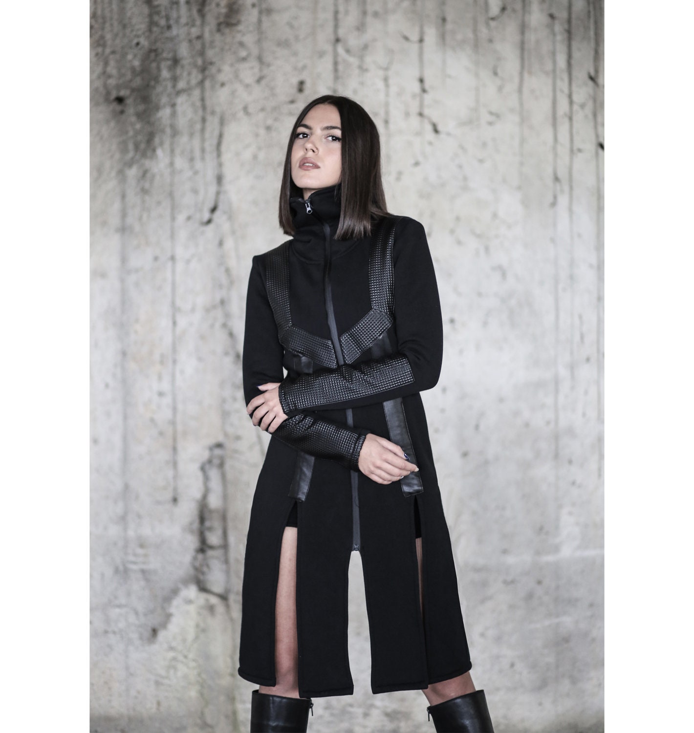 Anodite Jacket avantgarde-futuristic Fashion-street High  Fashion-cyberpunk-dystopian-unique Women Jacket-dark Fashion-post  Apocalyptic -  Israel