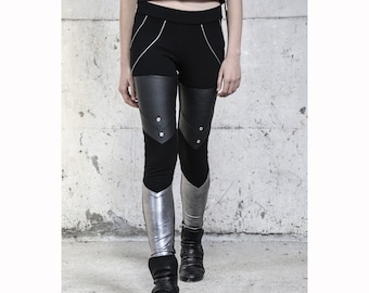 Segment Leggings (unique Leggings-avantgarde-cyberpunk-street High