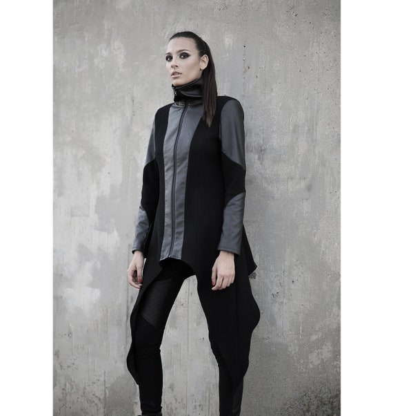 Wilder Coat black Women Coat-unique Coat-designer  Coat-dystopian-futuristic-alternative Clothing-women Black  Clothing-asymmetric -  Canada