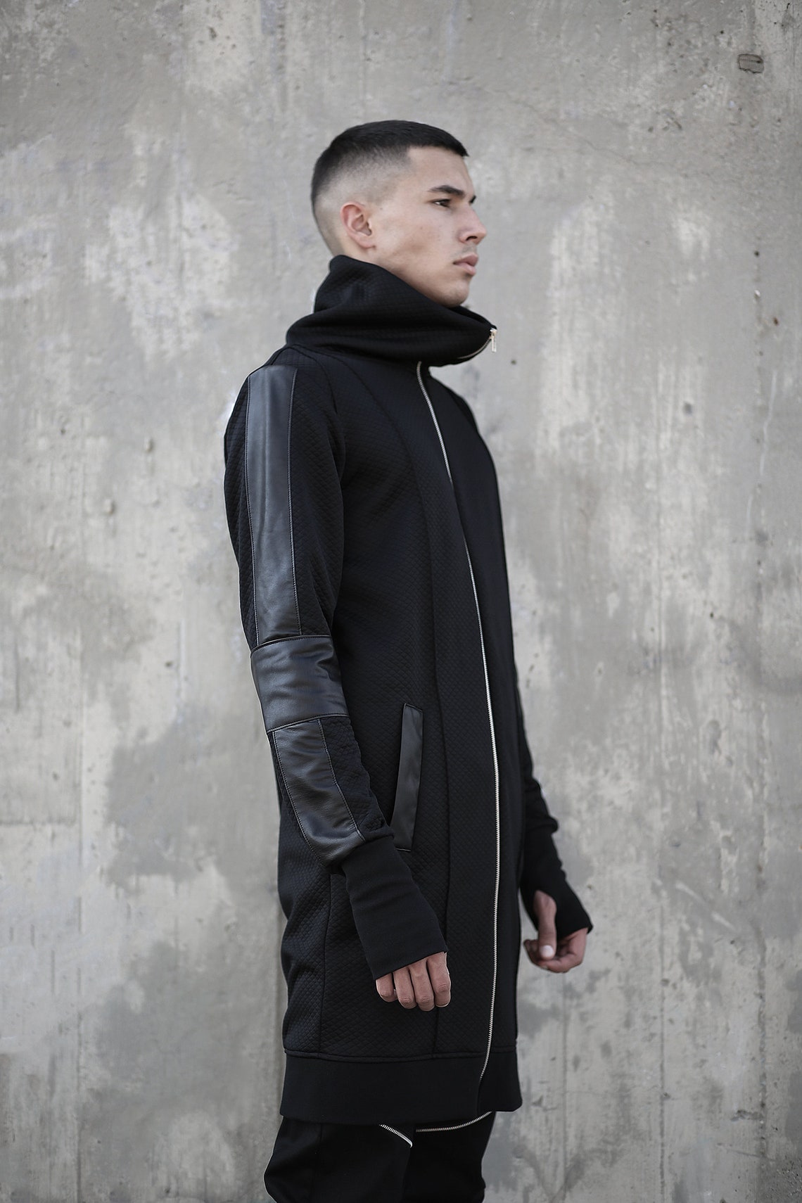 Rainer Jacket men clothing-black | Etsy