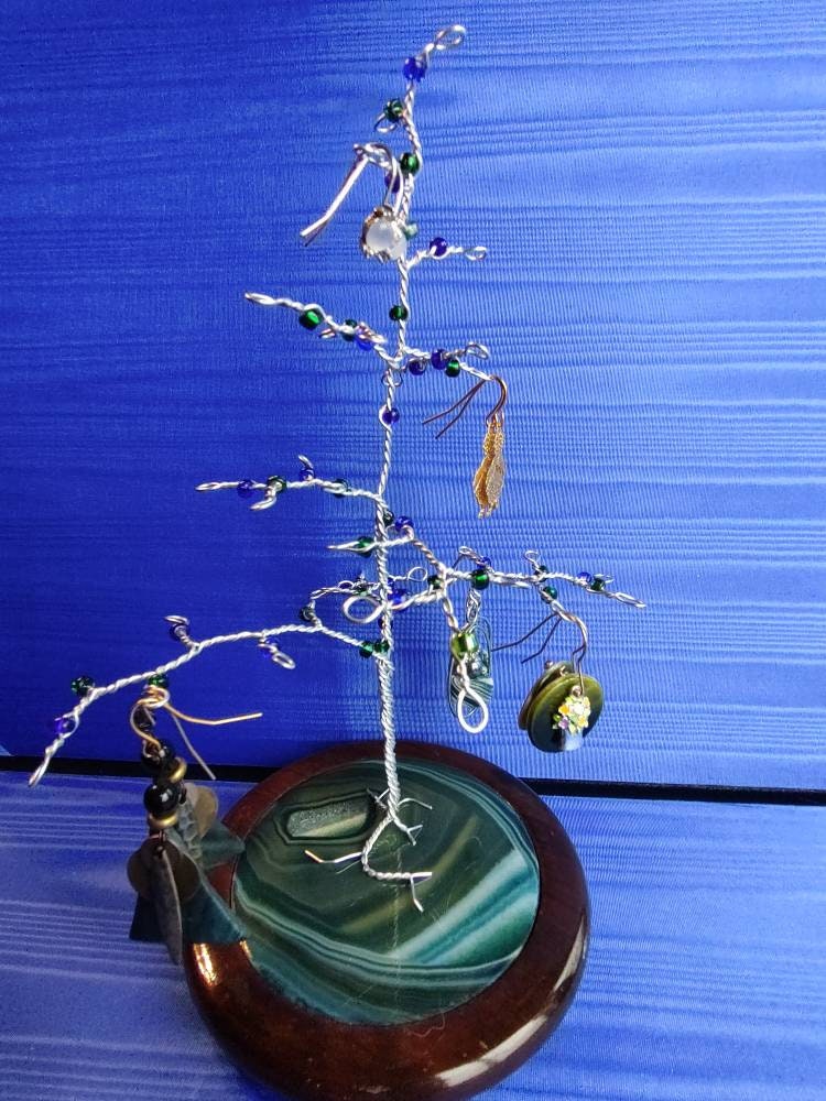 Earring Display Wire Jewelry Tree Jewelry Holder Unique - Etsy