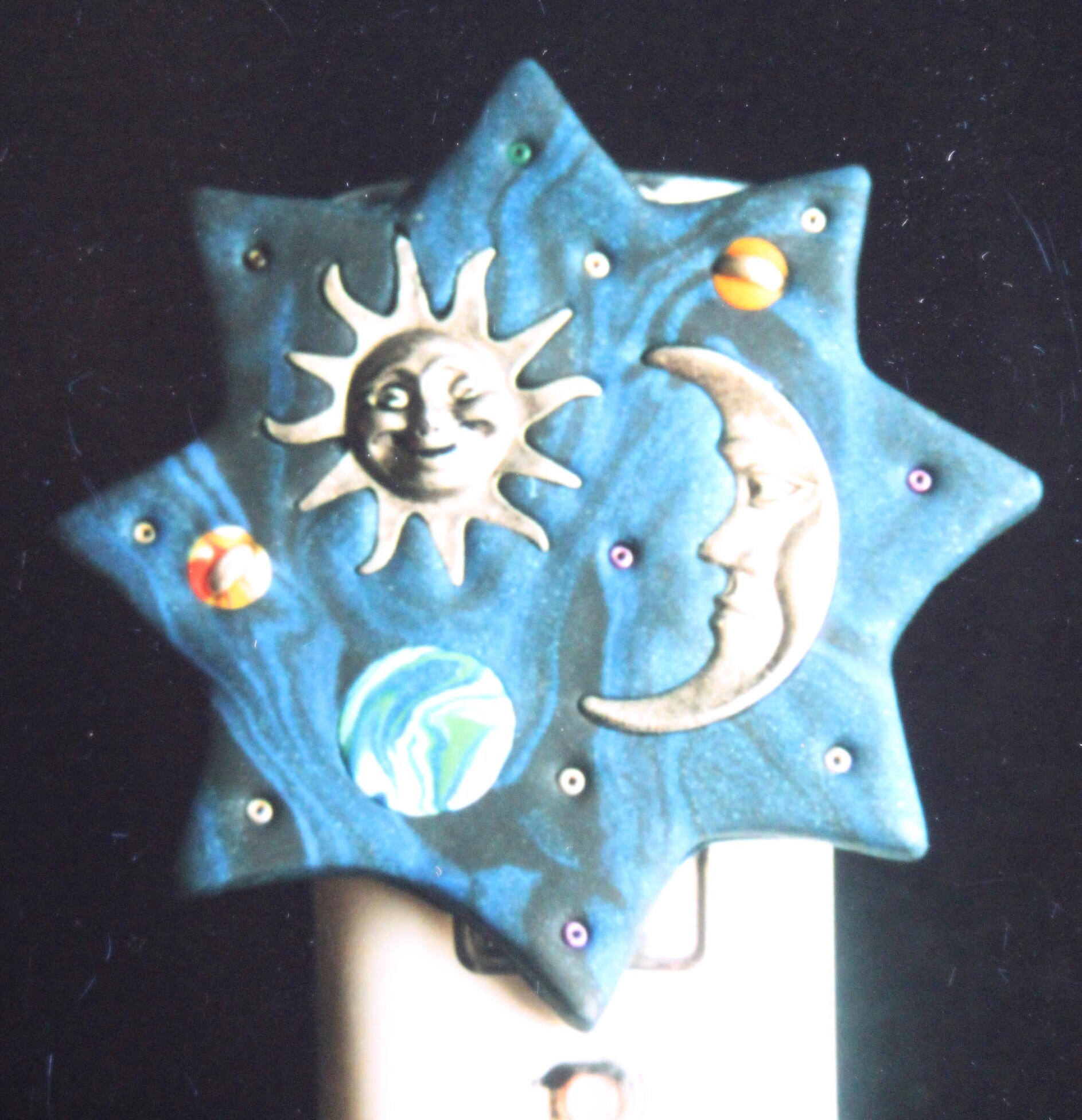 Polymer Clay Night Lights, Custom Gift, Sculpted Clay Decor, Ooak Gift ...