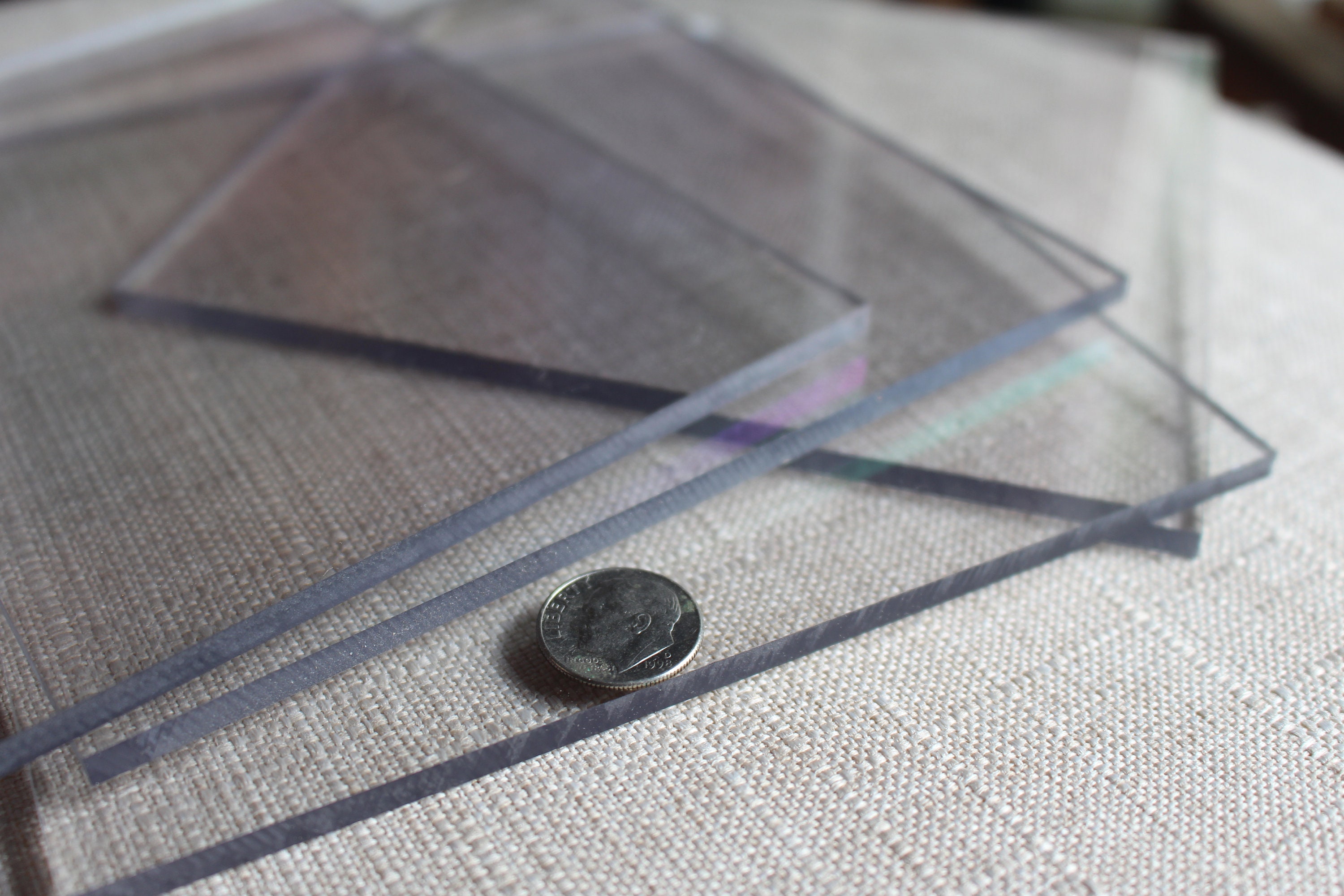 CLEARANCE Ten Clear Thick Plastic Sheets, Lexan Clear Sheets