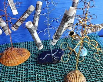 Money Tree, decorative functional gift for difficult recipient, money giving tree, custom designed present