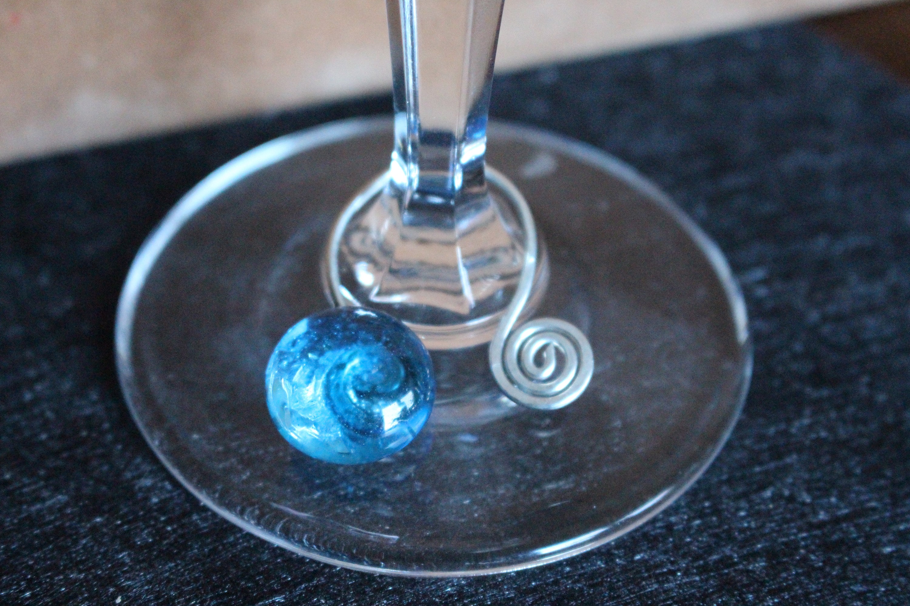 8 Wire Wrap Wine Glass Charms Wedding Gift Birthday Custom | Etsy