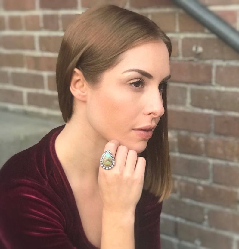 sz 8.5 Kingman Turquoise Picture Perfect Ring