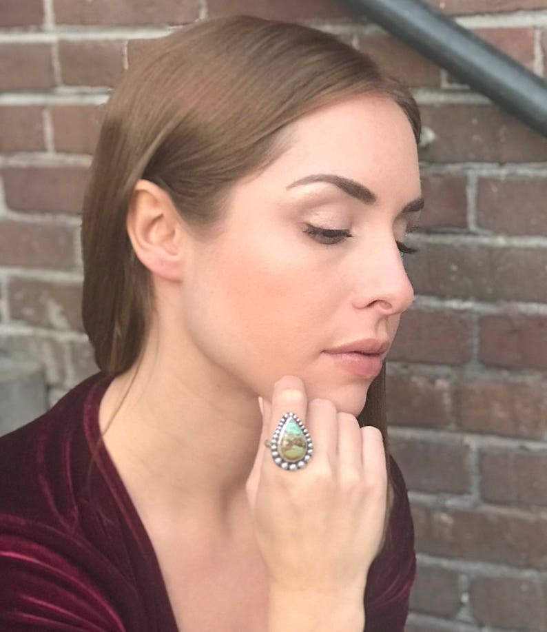 sz 8.5 Kingman Turquoise Picture Perfect Ring