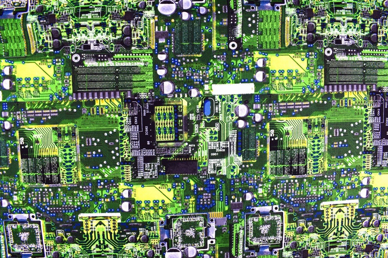 Computer Fabric Circuit Board Fabric Quilting Fabric Cotton Etsy