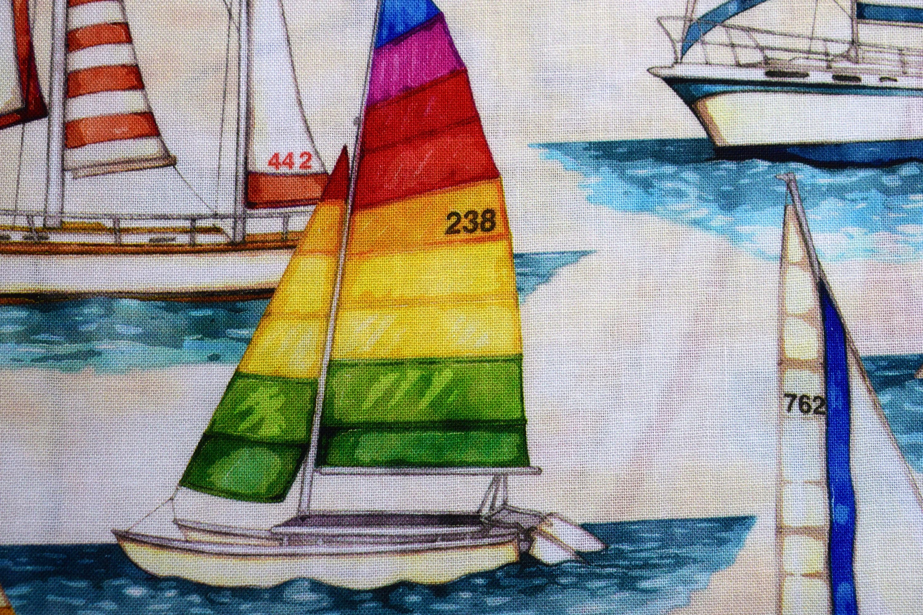 Sailing boat fabric Quilting fabric Smooth Sailing price by Etsy