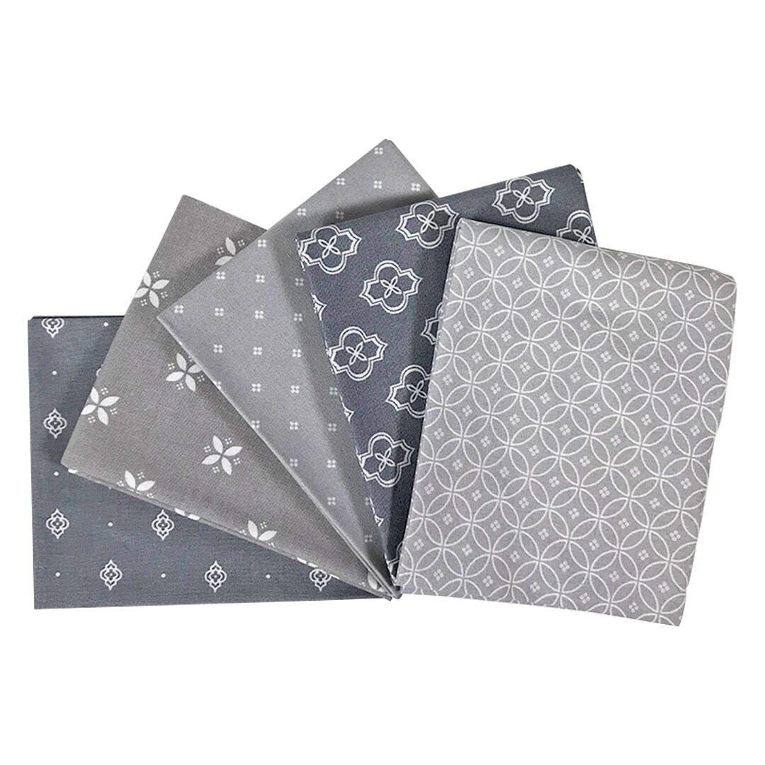grey fabric bundle