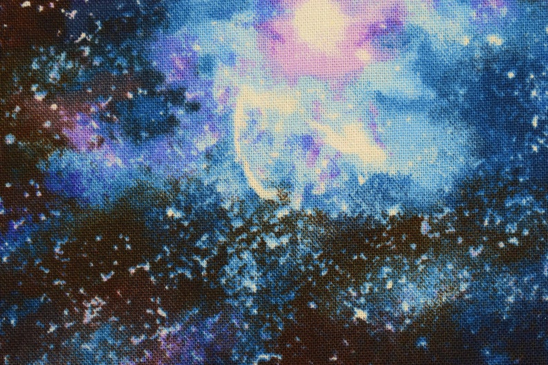 Universe Fabric Nebula Fabric Quilting Fabric Cotton Etsy UK
