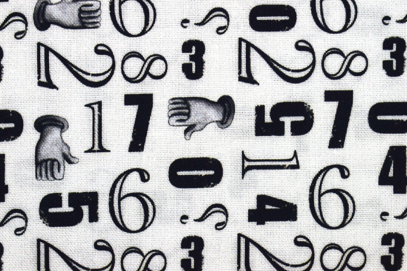 Numbers Fabric Quilting Fabric Cotton Fabric Quilting Etsy