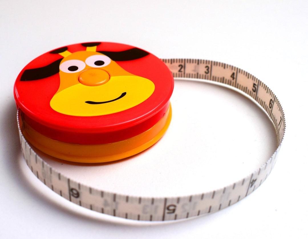 Giraffe Childrens Tape Measure, Bear Tape Measure, Metro Zoo, Childrens