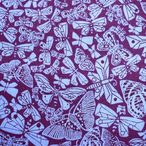 Butterfly Cotton Fabric: Makower Quilting Material - Price by Half Metre