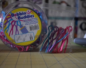 Bobbin Buddies, bobbin clips, bobbin holders, bobbin keeper, bobbin organiser, thread clip, bobbins