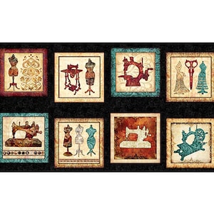 Panneau en tissu pour machine à coudre, panneau pour quilting, tissu en coton