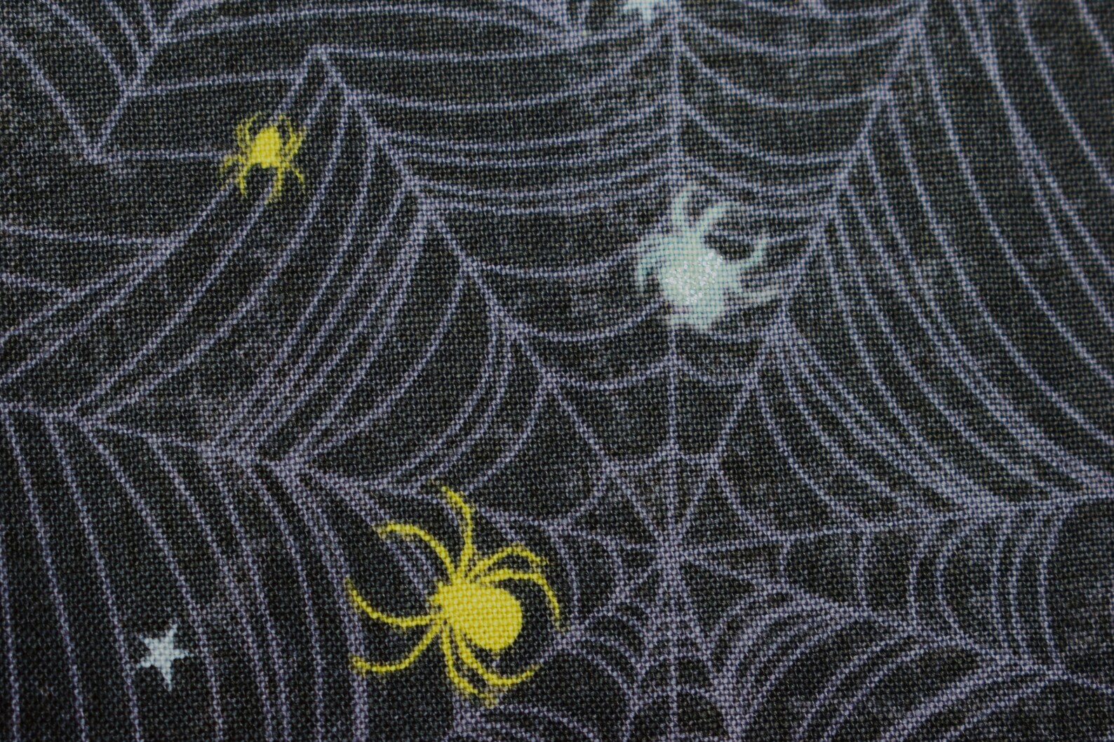 Spider Fabric Glitter Fabric Halloween Fabric Cobweb Etsy UK