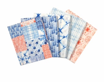 shibori Twist fat Quarter Bundle, Shibori fabric, quilting fabric, cotton fabric