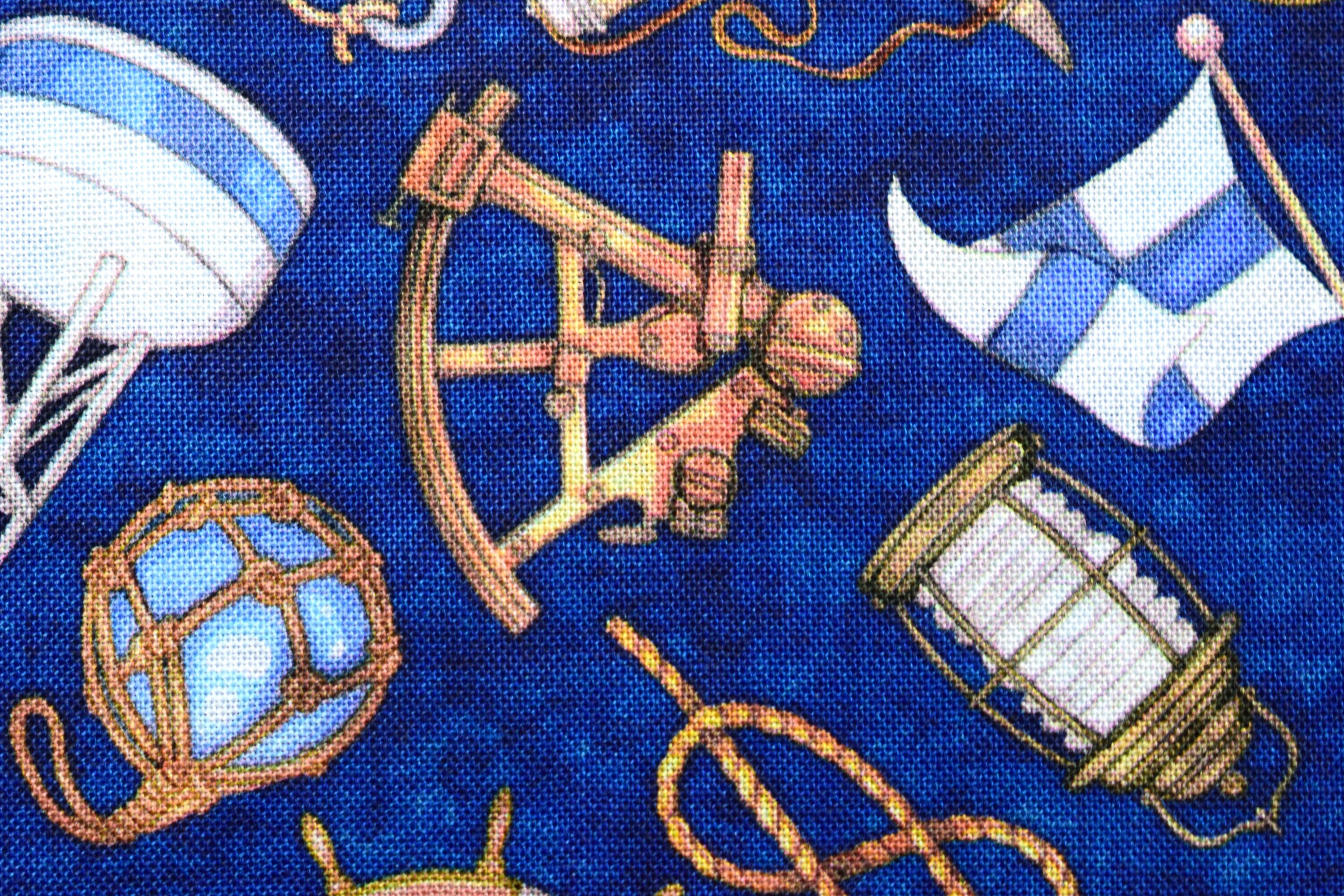 Navy Nautical fabric Quilting fabric Smooth Sailing price Etsy